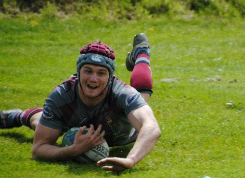 Flanker Tom Powell crossed for a try for Crymych